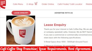 Café Coffee Day Franchise-Lease Requirements, Cost, Rent Agreement, Enquiry Number